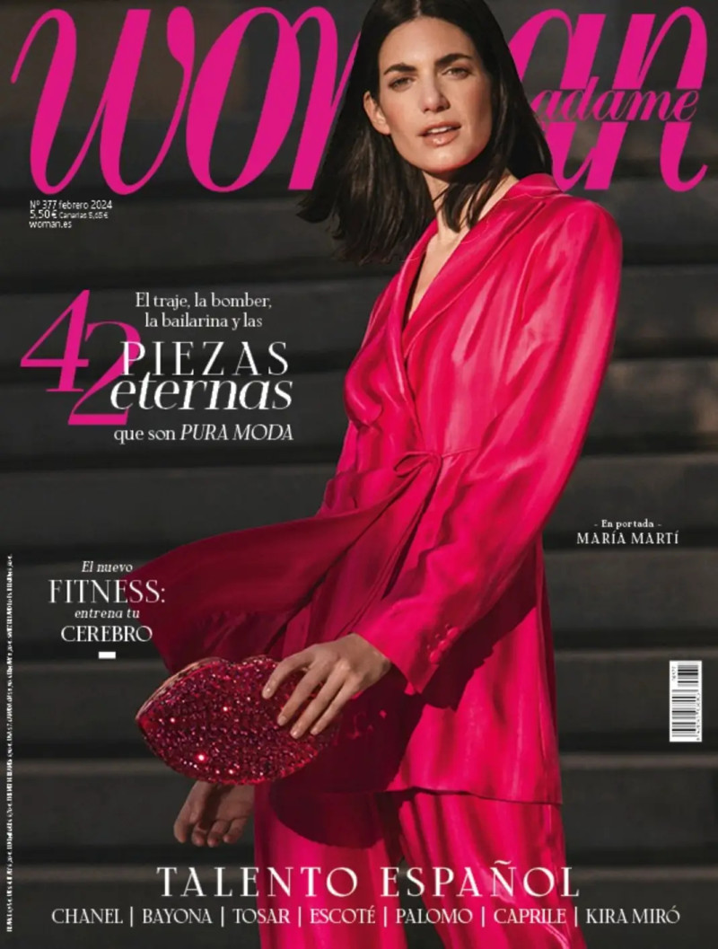 Maria Marti featured on the Woman Madame Figaro Spain cover from January 2024