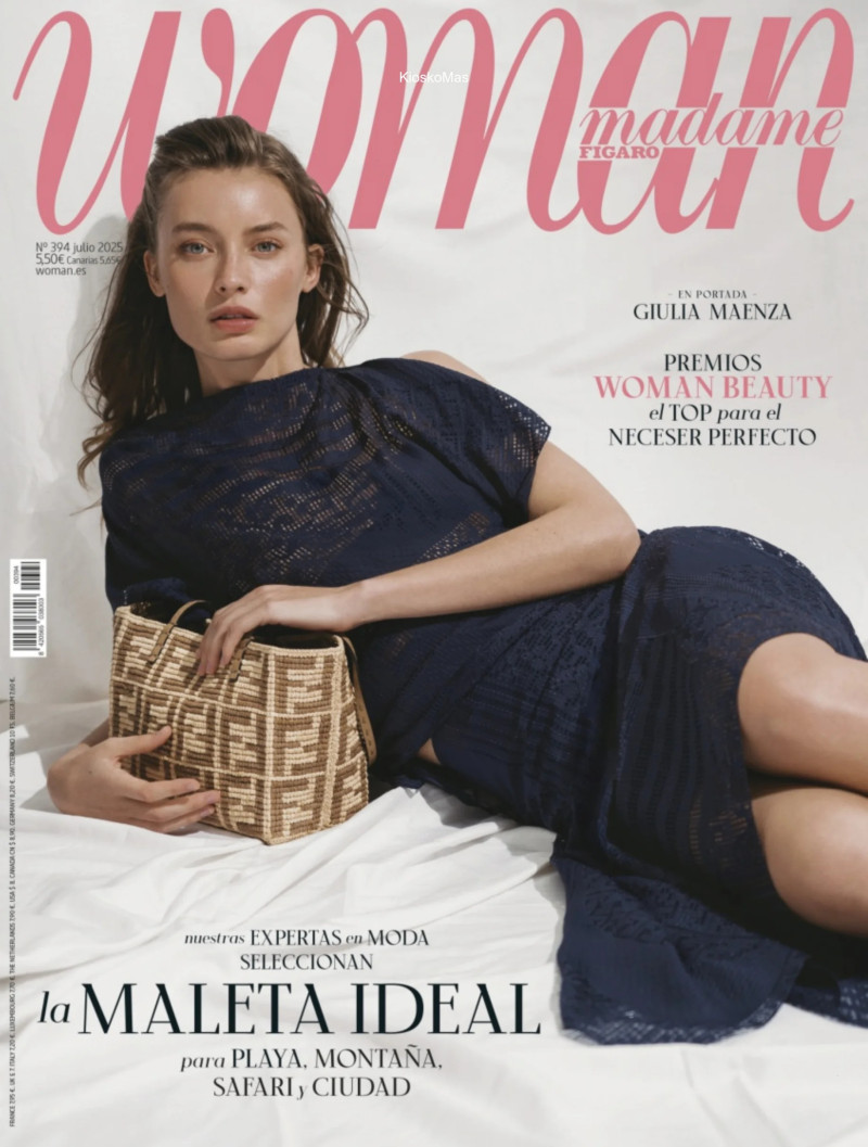 Giulia Maenza featured on the Woman Madame Figaro Spain cover from July 2025