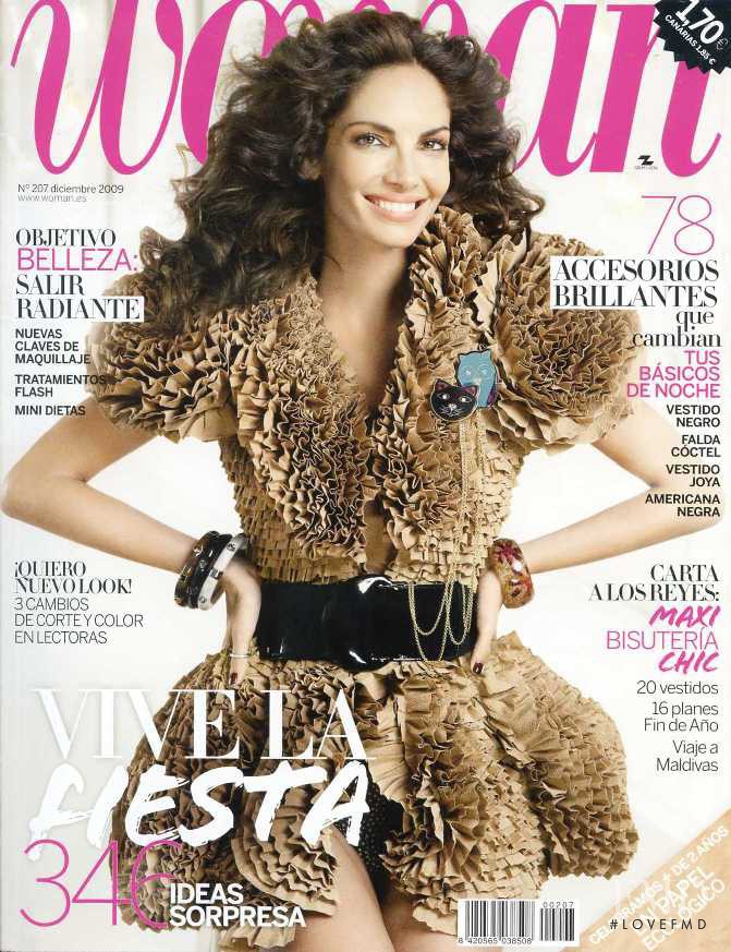 Eugenia Silva featured on the Woman Madame Figaro Spain cover from December 2009