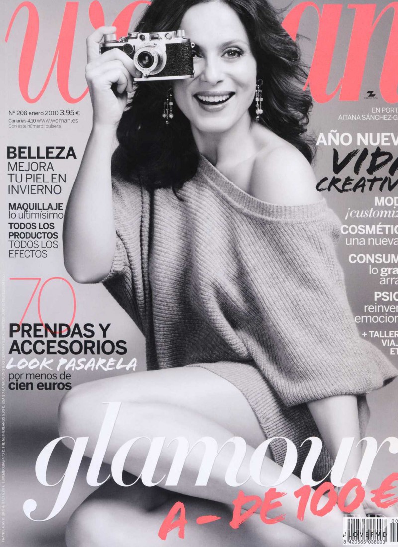 Aitana Sánchez featured on the Woman Madame Figaro Spain cover from January 2010