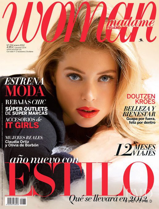 Doutzen Kroes featured on the Woman Madame Figaro Spain cover from January 2012