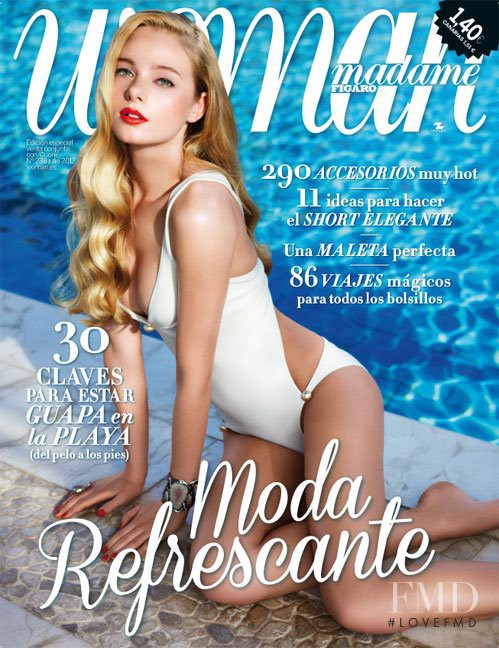 Noa Le Fèvre featured on the Woman Madame Figaro Spain cover from July 2012