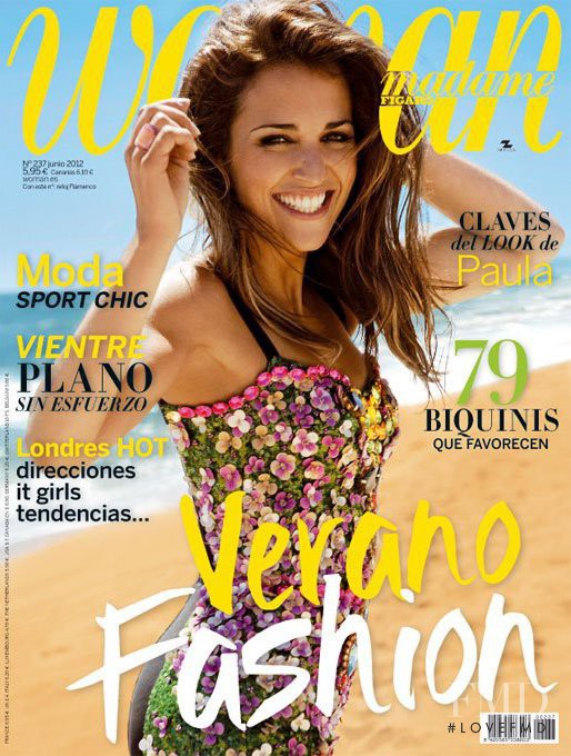 Paula Echevarría featured on the Woman Madame Figaro Spain cover from June 2012