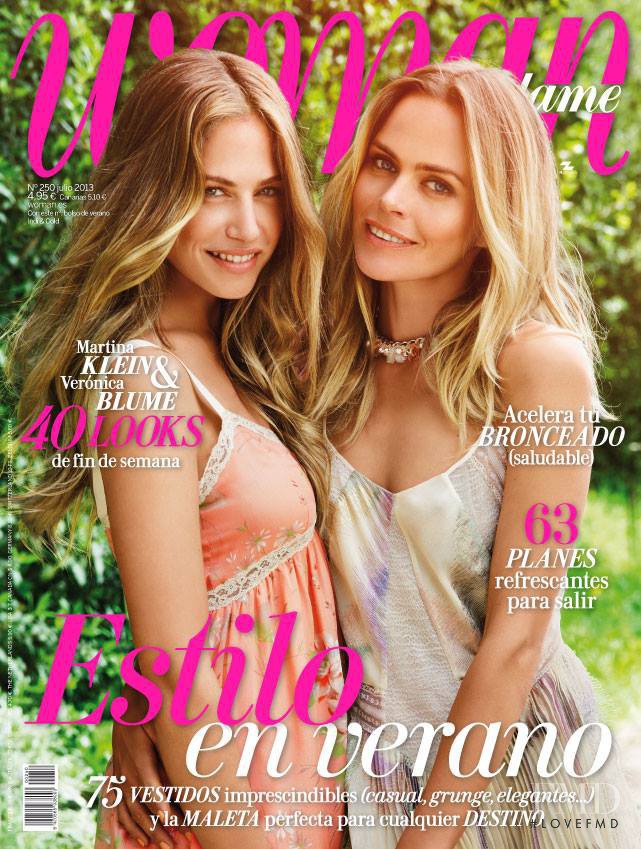 Martina Klein, Veronica Blume featured on the Woman Madame Figaro Spain cover from July 2013