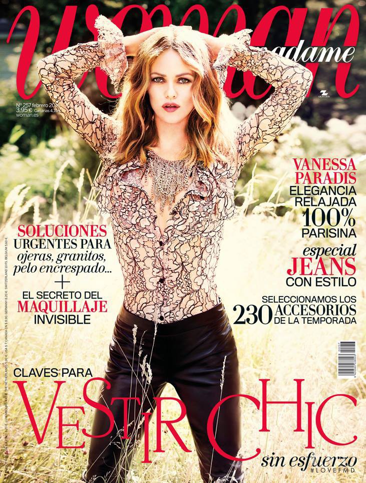 Vanessa Paradis featured on the Woman Madame Figaro Spain cover from February 2014