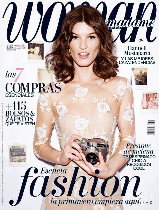 Hanneli Mustaparta featured on the Woman Madame Figaro Spain cover from March 2014