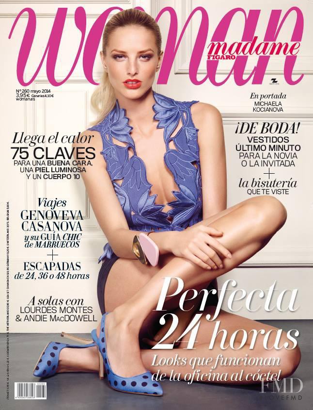 Michaela Kocianova featured on the Woman Madame Figaro Spain cover from May 2014