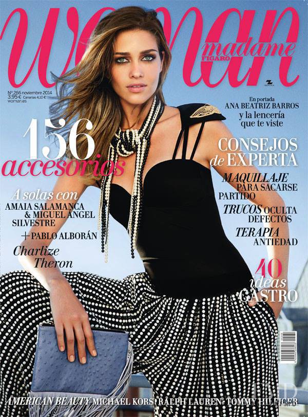 Ana Beatriz Barros featured on the Woman Madame Figaro Spain cover from November 2014