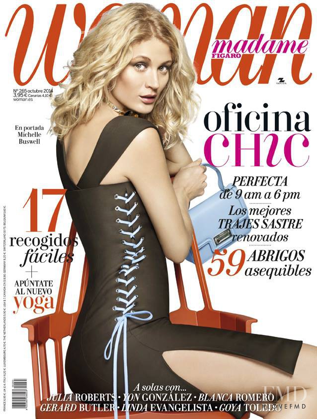 Michelle Buswell featured on the Woman Madame Figaro Spain cover from October 2014