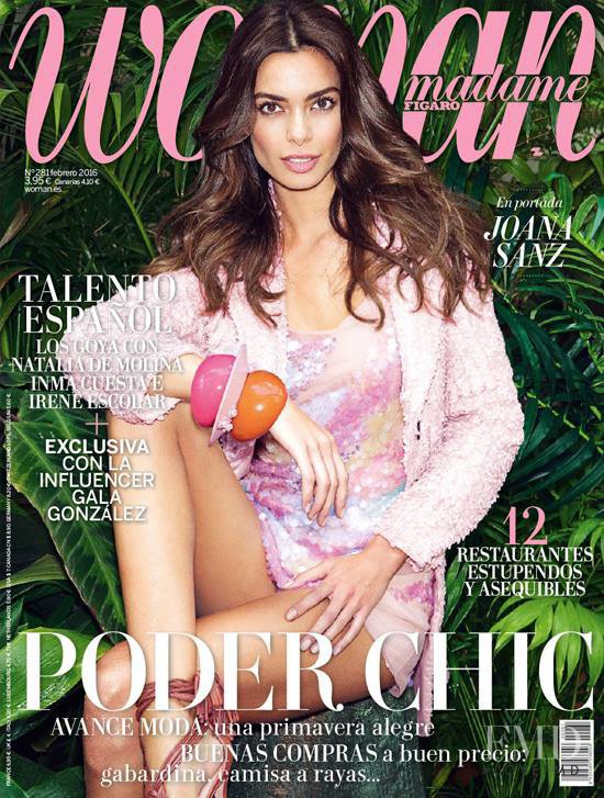 Joana Sanz featured on the Woman Madame Figaro Spain cover from February 2016