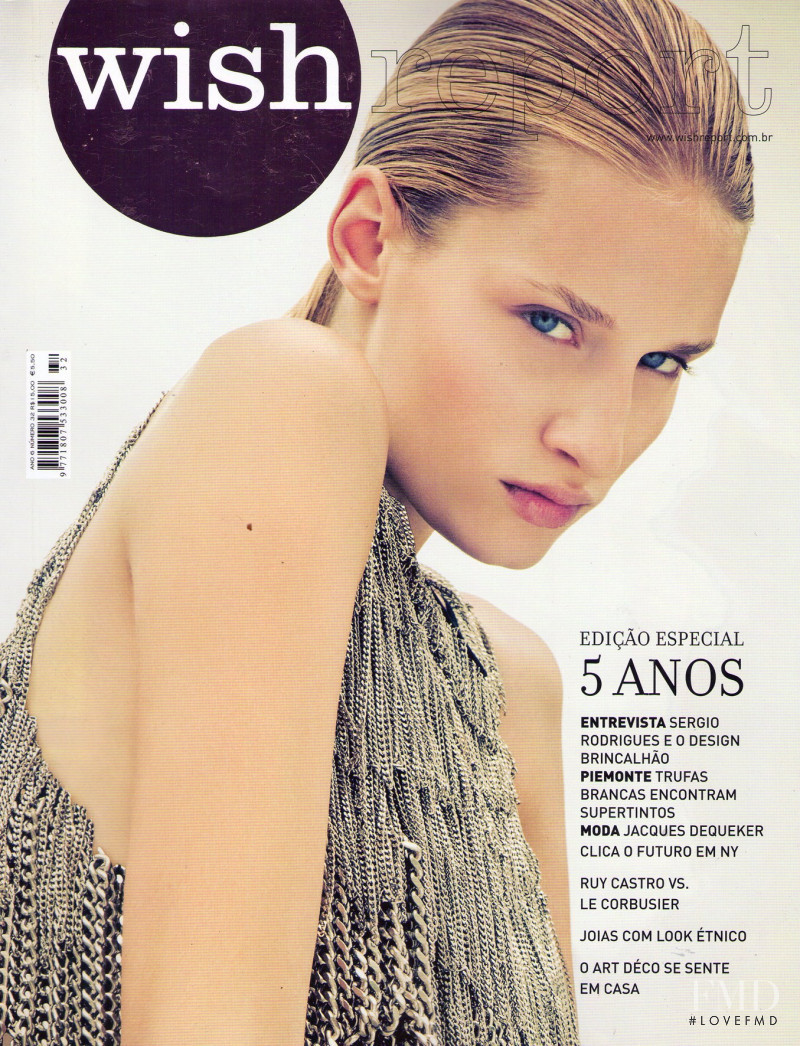 Linda Vojtova featured on the wish report cover from December 2009