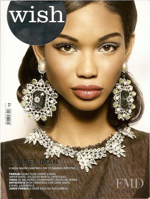 Chanel Iman featured on the wish report cover from January 2009