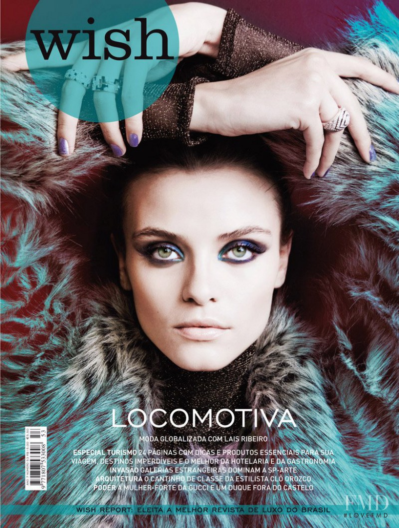 Laís Oliveira Navarro featured on the wish report cover from April 2012