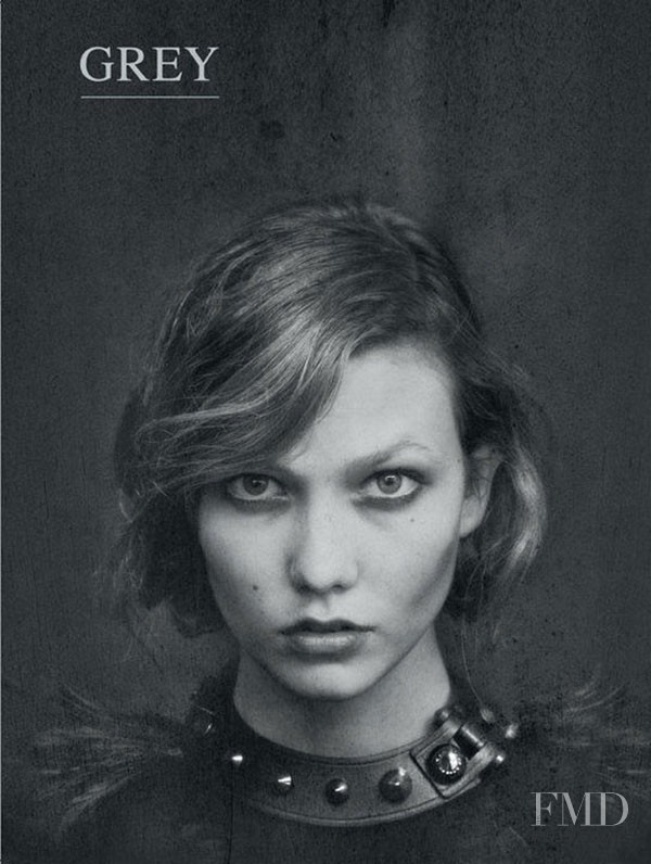 Karlie Kloss featured on the GREY Magazine cover from September 2010