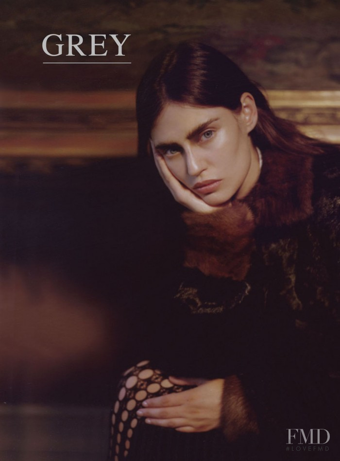 Bianca Balti featured on the GREY Magazine cover from September 2012