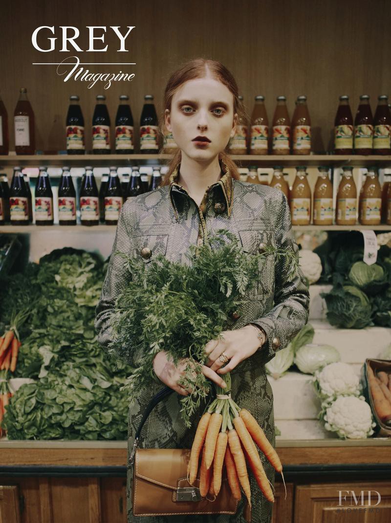 Madison Stubbington featured on the GREY Magazine cover from February 2015