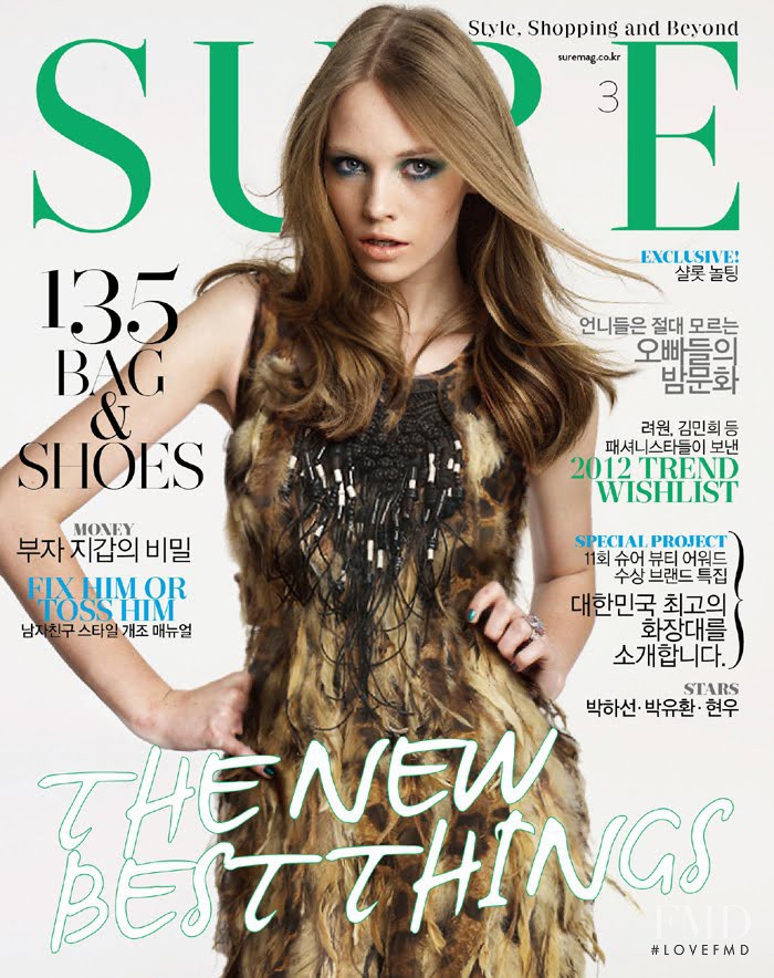 Charlotte Nolting featured on the Sure cover from March 2012