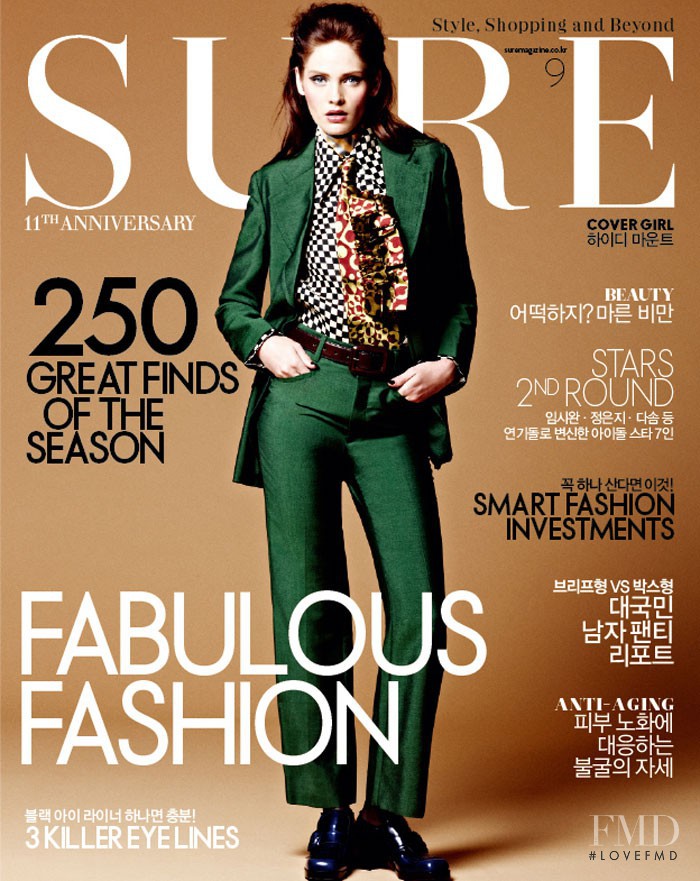 Heidi Mount featured on the Sure cover from September 2012