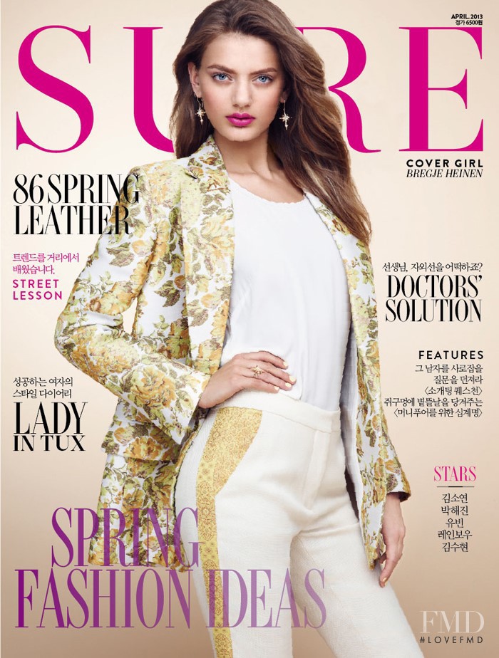 Bregje Heinen featured on the Sure cover from April 2013