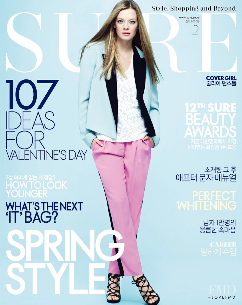 Julia Dunstall featured on the Sure cover from February 2013