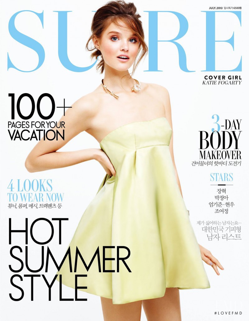 Katie Fogarty featured on the Sure cover from July 2013