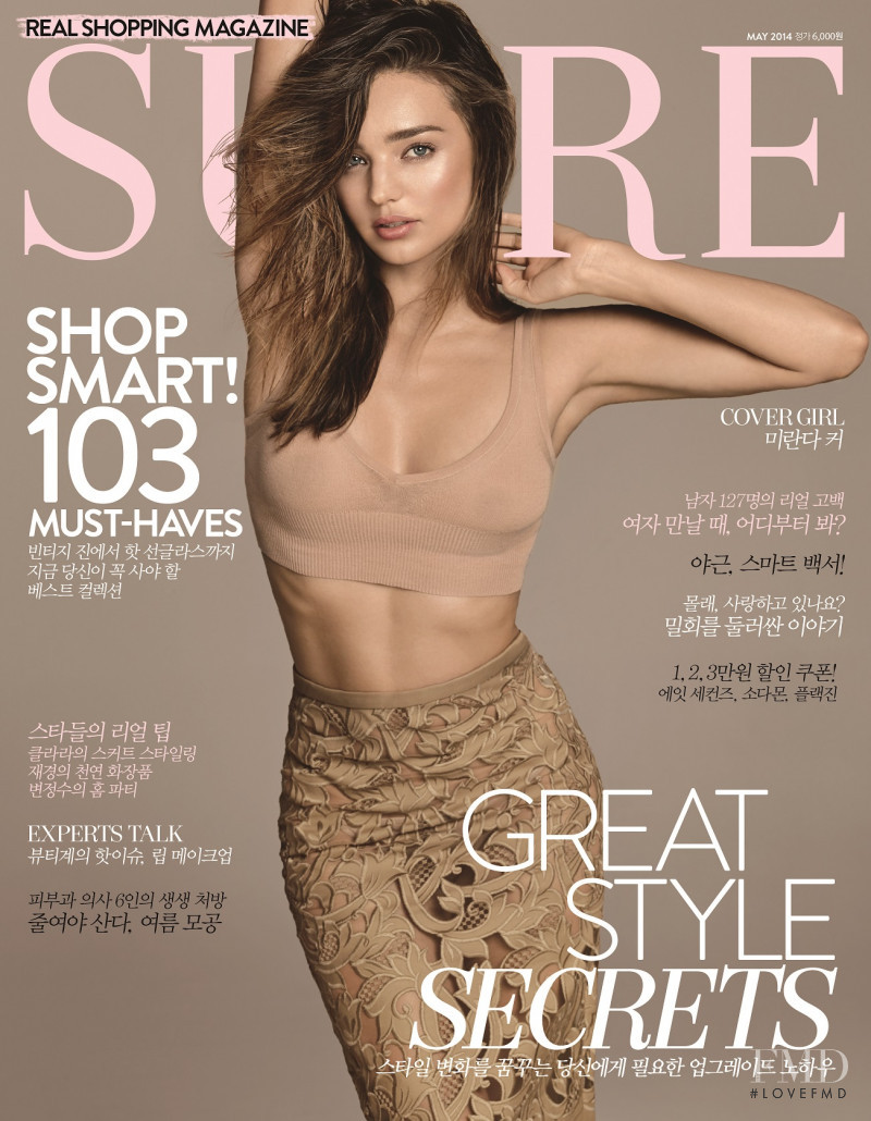 Miranda Kerr featured on the Sure cover from May 2014