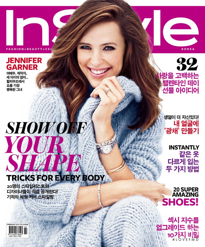 Jennifer Garner featured on the InStyle Korea cover from February 2012