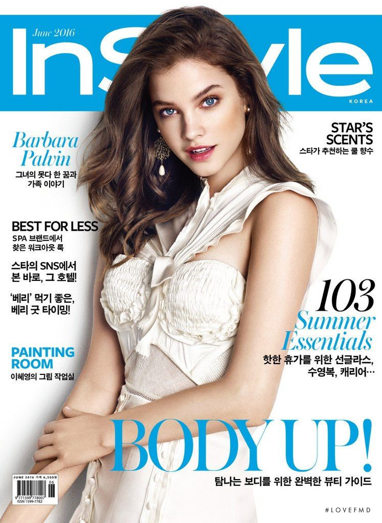 Barbara Palvin featured on the InStyle Korea cover from June 2016