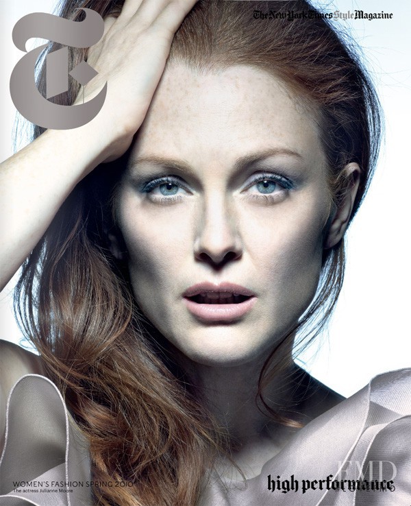 Julianne Moore featured on the T Style cover from March 2010