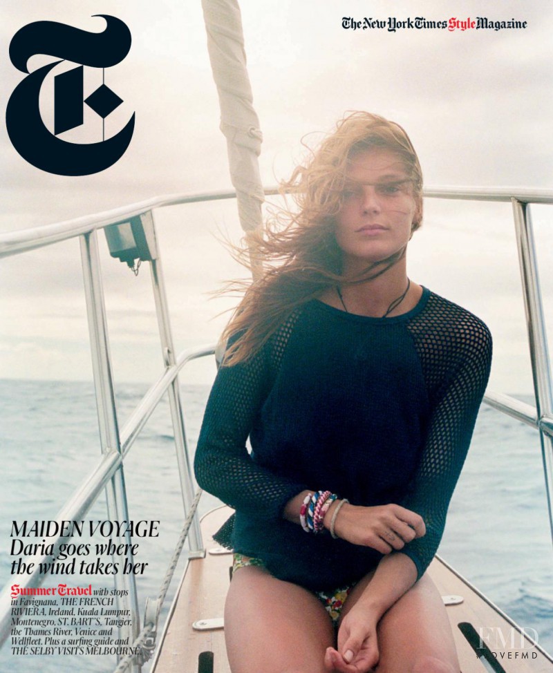Daria Werbowy featured on the T Style cover from June 2011