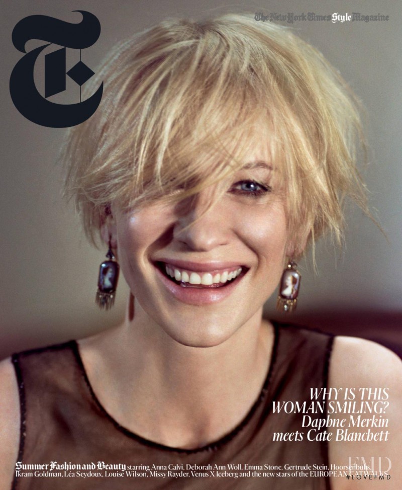 Cate Blanchett featured on the T - The New York Times Style - USA cover from May 2011