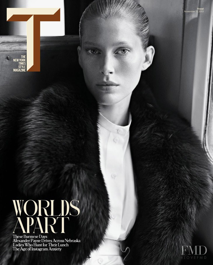 Iselin Steiro featured on the T Style cover from November 2013