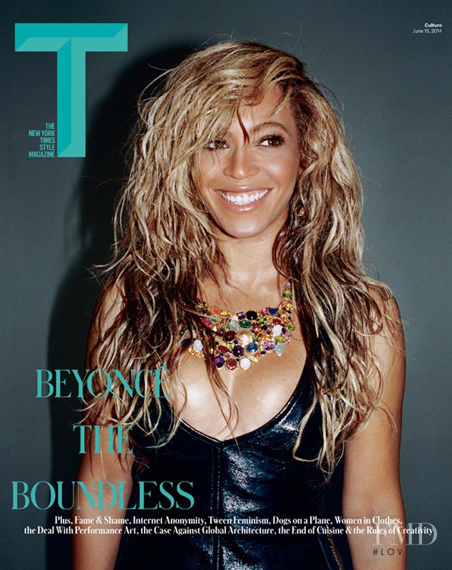 Beyoncé  featured on the T Style cover from June 2014