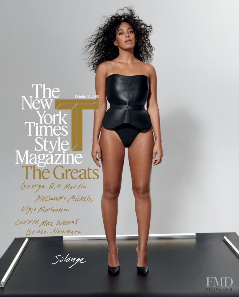 Solange Knowles featured on the T Style cover from October 2018