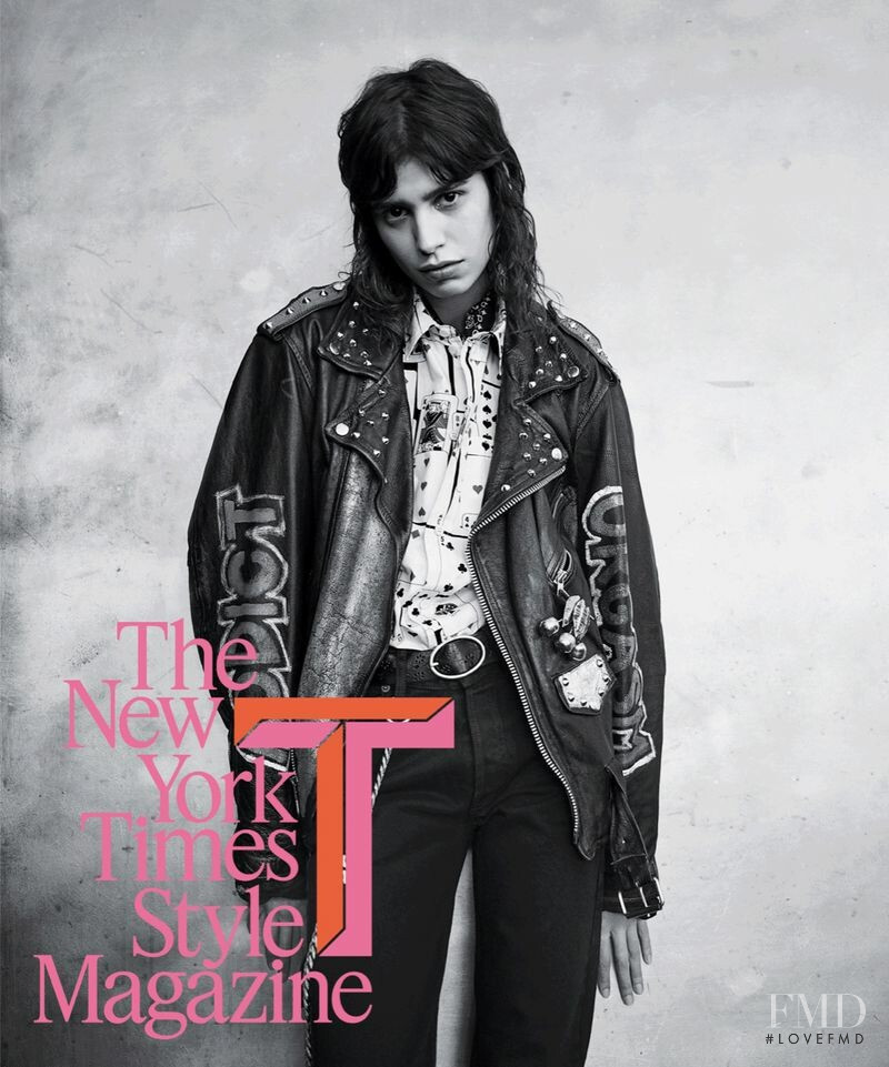 Mica Arganaraz featured on the T - The New York Times Style - USA cover from March 2019