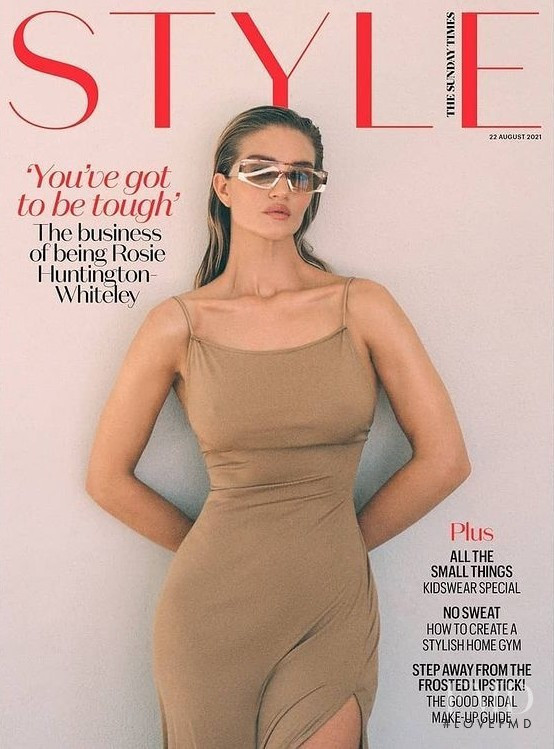 Rosie Huntington-Whiteley featured on the T Style cover from August 2021