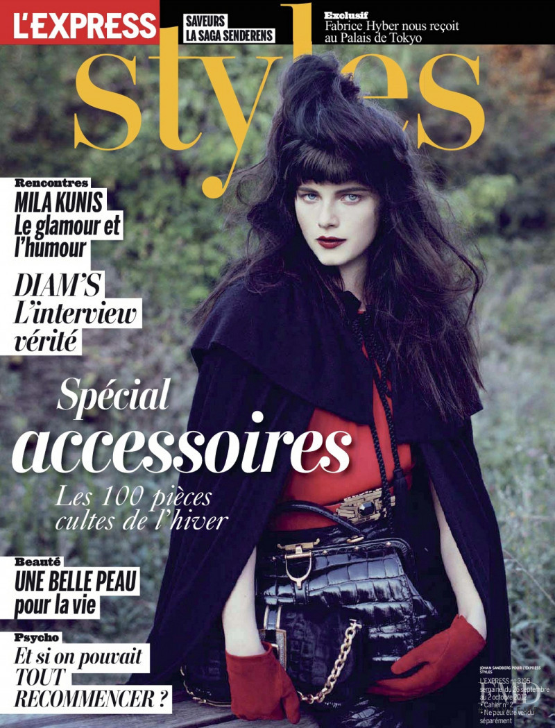 Anna de Rijk featured on the L\'Express Styles cover from October 2012