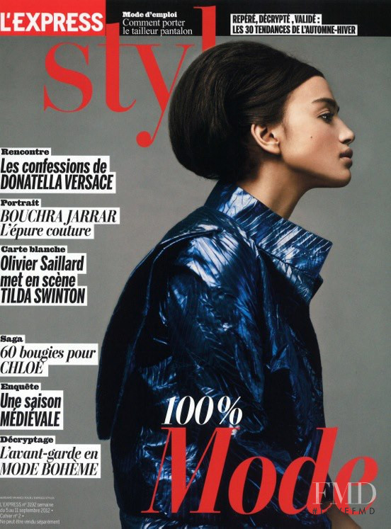 Irina Shayk featured on the L\'Express Styles cover from September 2012