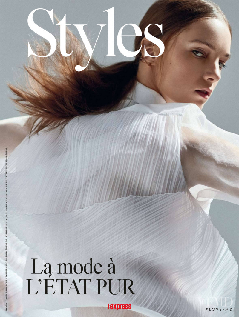 Irina Liss featured on the L\'Express Styles cover from April 2016