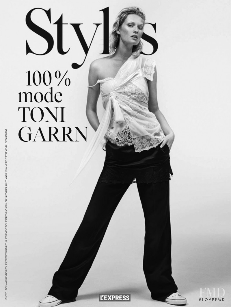 Toni Garrn featured on the L\'Express Styles cover from February 2016