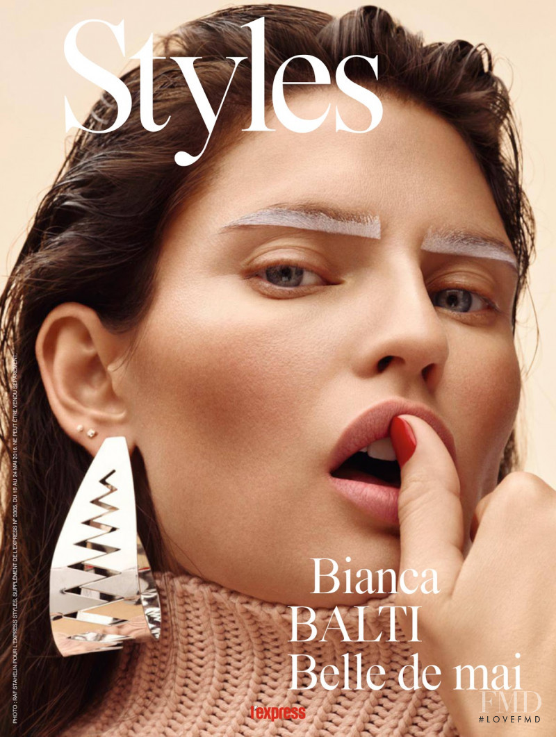 Bianca Balti featured on the L\'Express Styles cover from May 2016