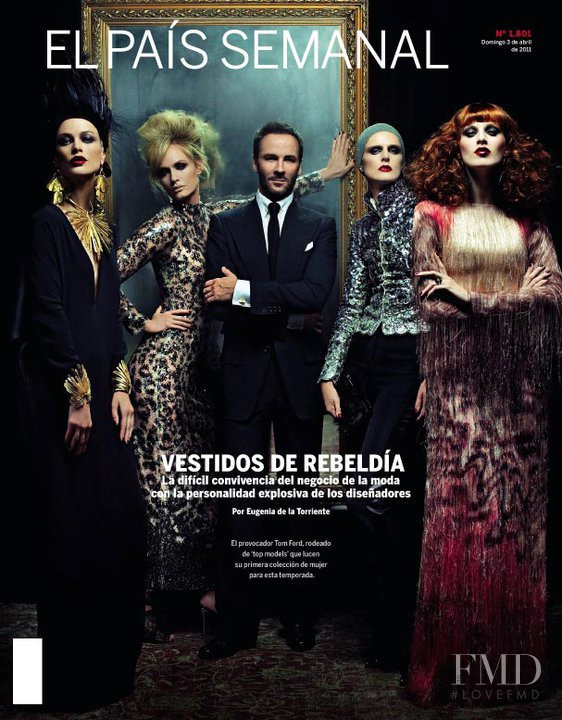 Amber Valletta, Carolyn Murphy, Karen Elson, Stella Tennant featured on the El País Semanal cover from April 2011