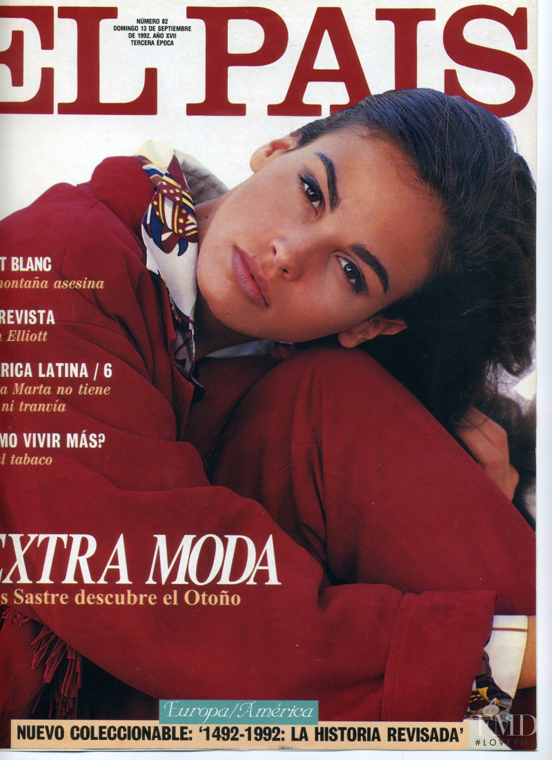 Ines Sastre featured on the El País Semanal cover from September 1992