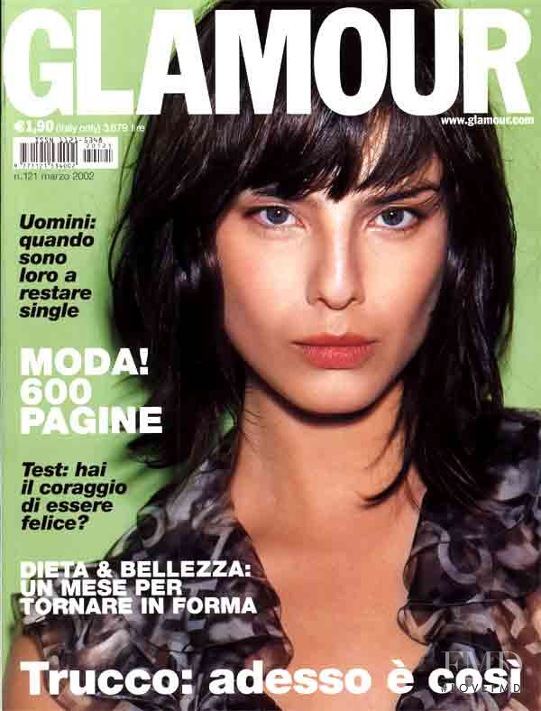 Liliana Dominguez featured on the Glamour Italy cover from March 2002