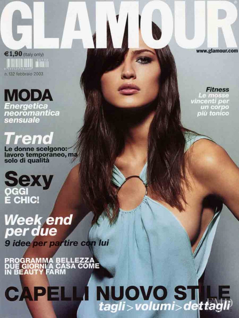 Maja Latinovic featured on the Glamour Italy cover from February 2003