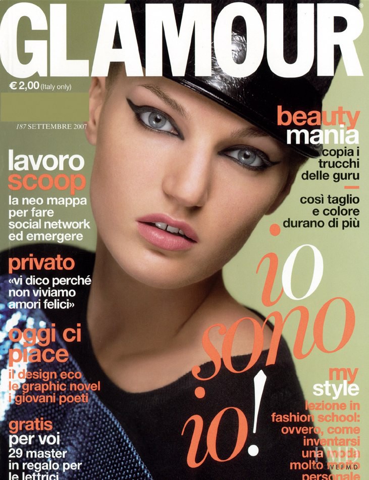 Ben Grimes-Viort featured on the Glamour Italy cover from December 2007