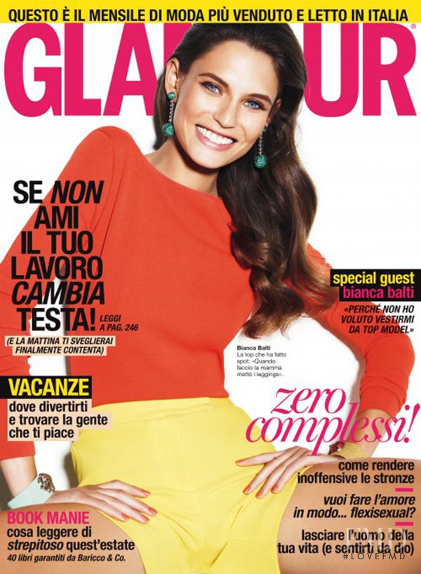Bianca Balti featured on the Glamour Italy cover from June 2011