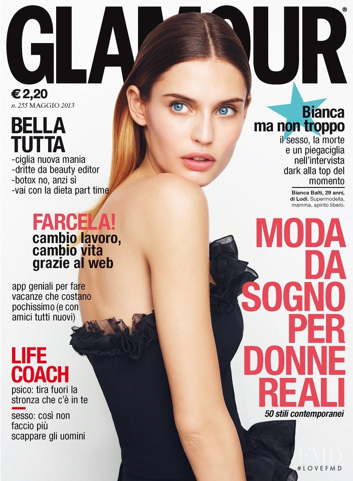 Bianca Balti featured on the Glamour Italy cover from May 2013