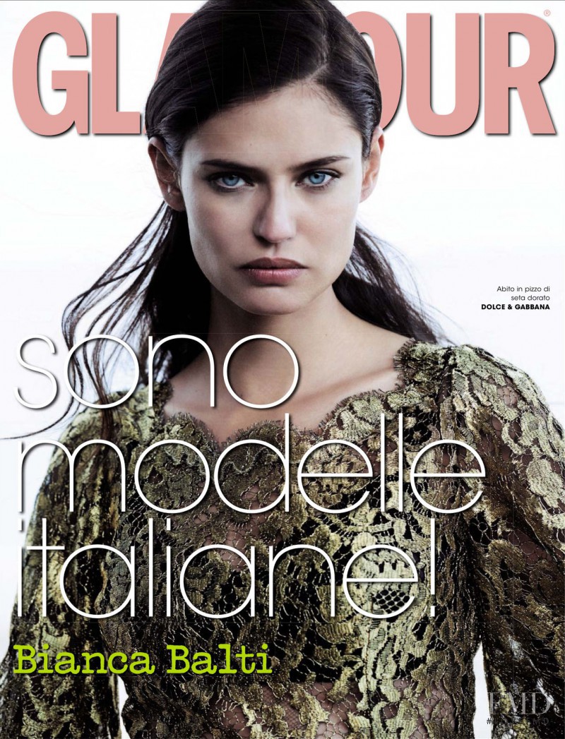 Bianca Balti featured on the Glamour Italy cover from February 2014