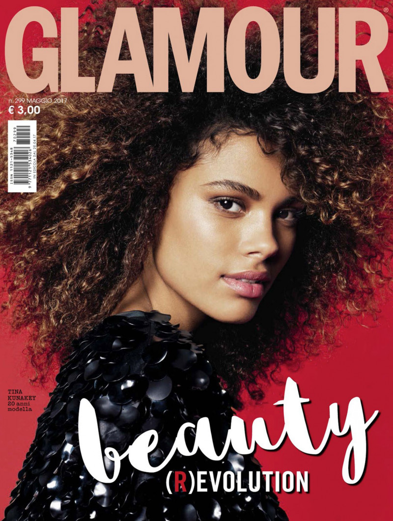 Tina Kunakey di Vita featured on the Glamour Italy cover from May 2017